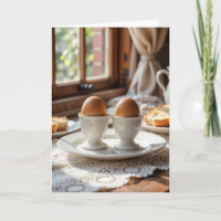 Café da Manhã de Aniversário Ovos Marrons em Porta