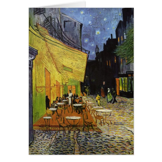 Cartão Café da Noite de Van Gogh (Frente)