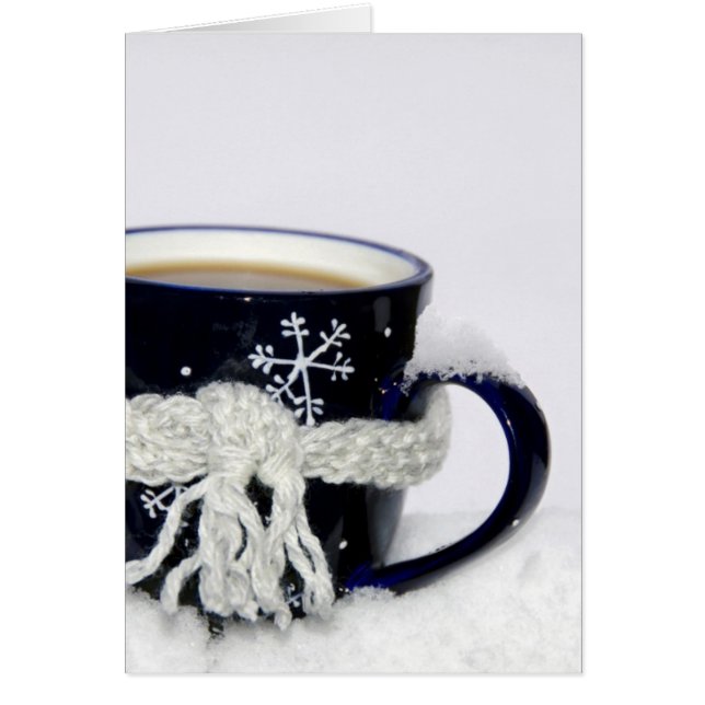 Cartão Café de inverno (Frente)