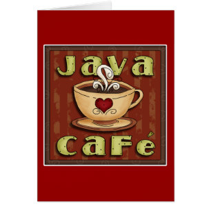 Cartão café de java