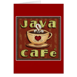 Cartão café de java