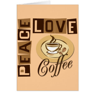 CARTÃO CAFÉ DO AMOR DA PAZ