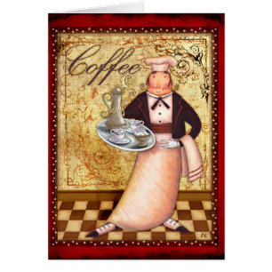 Cartão Café do cozinheiro chefe