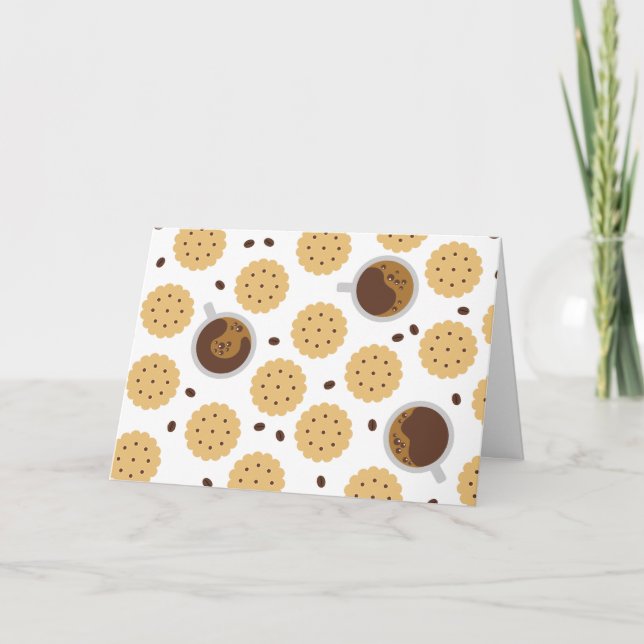 Cartão Café e cookies (Frente)