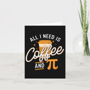 Cartão Café E Pi - Professor De Ciências Da Matemática Pi