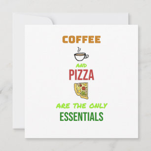 Cartão Café e pizza