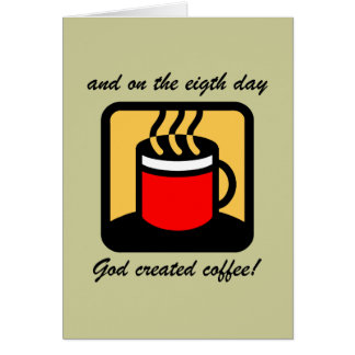 Cartão Café engraçado