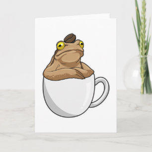Cartão Café Frog Café grão de café