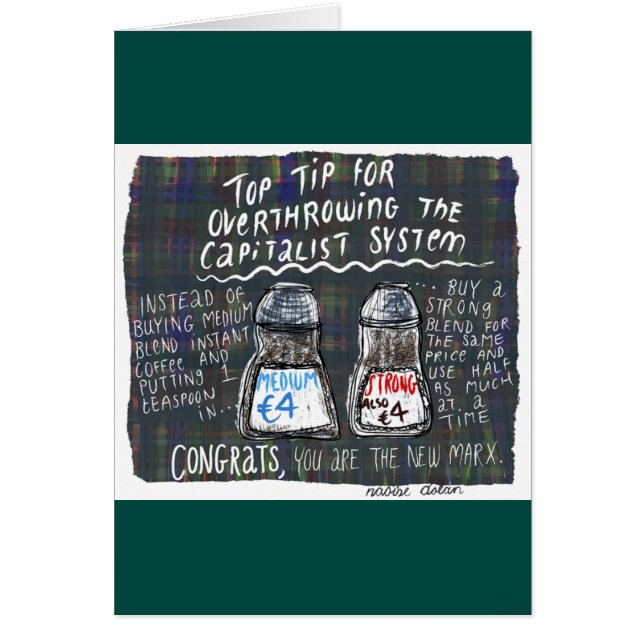 Cartão Café marxista (Frente)