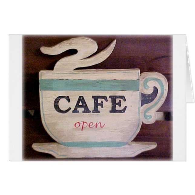 Cartão Cafe Open (Frente Horizontal)