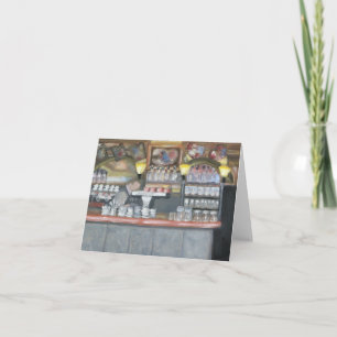 CARTÃO CAFÉ PARIS NOTECARD DA PALETA DO LA