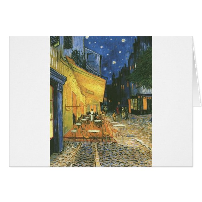 Cartão Cafe Terrace - Vincent van Gogh (Frente Horizontal)