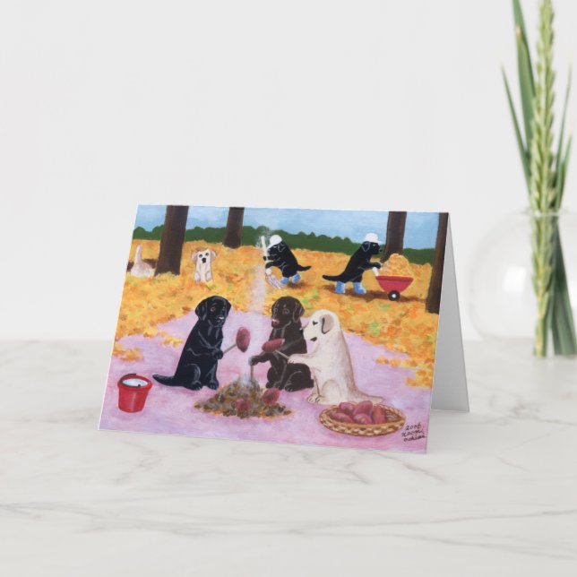 Cartão Cafés do Outono (Frente)