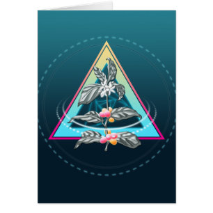 Cartão cafeteira cosmico