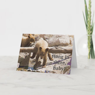 Cartão Cair lá no bebê!