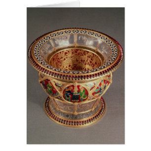 Cartão Caixa com plique-a-jour e cloisonne