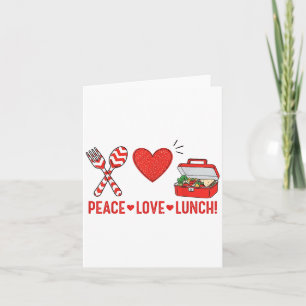 Cartão Caixa de Apreciação à Senhora do Almoço Paz Amor V