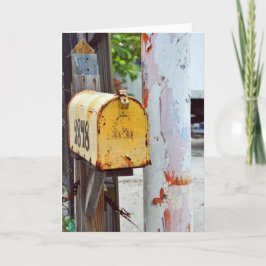 Cartão Caixa de Correio Amarela