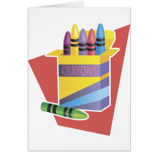 Cartão Caixa De Crayons