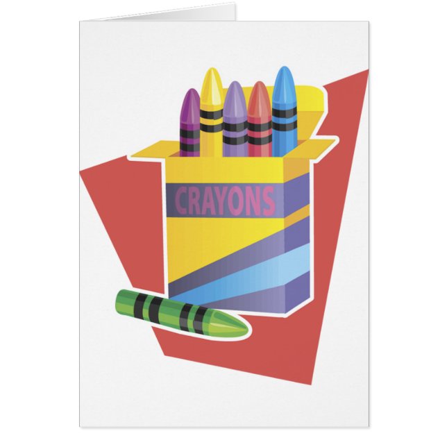 Cartão Caixa De Crayons (Frente)