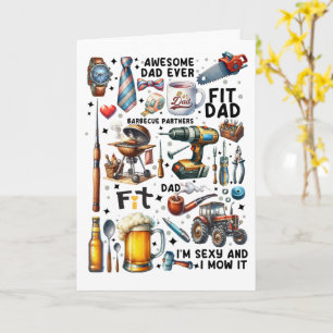 Cartão Caixa de ferramentas do pai