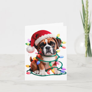 Cartão Caixa de Fio Boxer Costura Tricô Crochê Natal