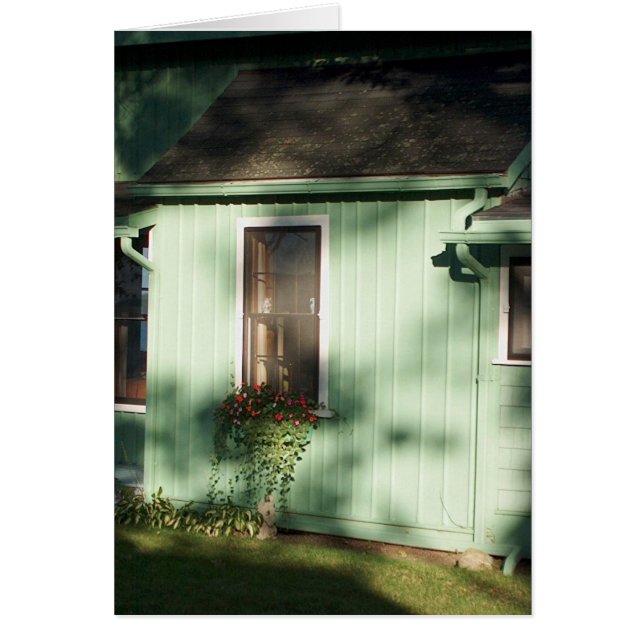 Cartão Caixa de Janelas da Tarde (Frente)