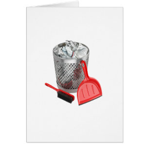 Cartão Caixa de lixo e Dustpan
