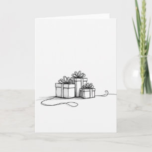 Cartão Caixa de Presente de Aniversário Carta de Arte de 