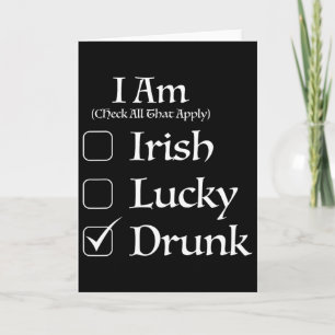 Cartão Caixa de Seleção Dia de São Patrício