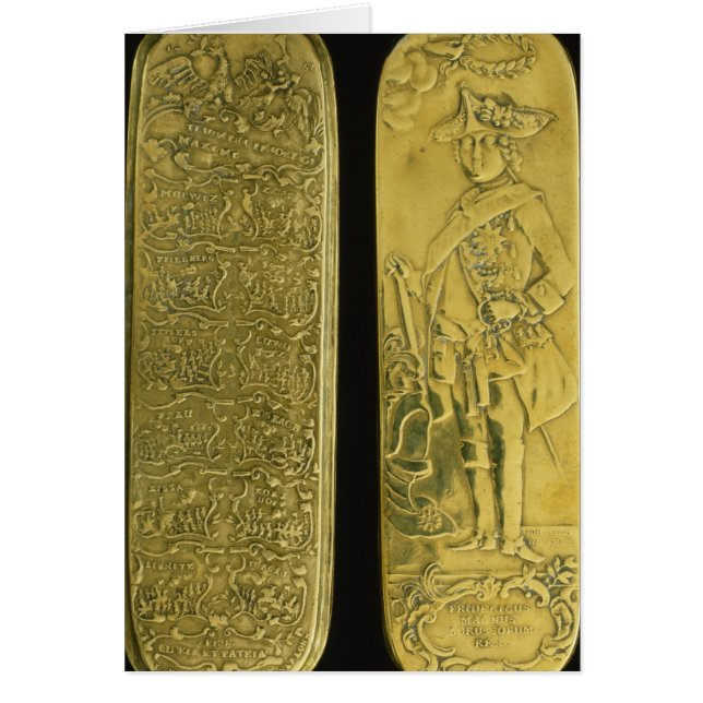 Cartão Caixa do tabaco que depticting Frederick II (Frente)