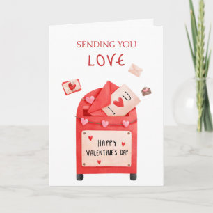 Cartão Caixa Postal Fofa Parabéns Dia dos Namorados