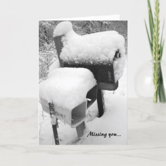 Cartão Caixa postal vazia