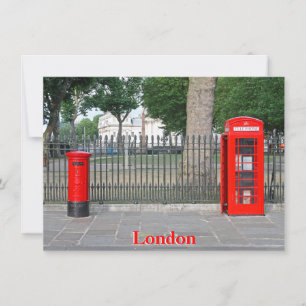 Cartão Caixa telefônica de Londres