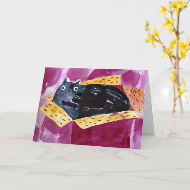 Cartão caixa vermelha (Flor Amarela)