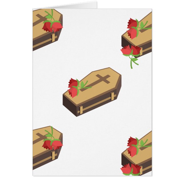 Cartão caixão emojis (Frente)