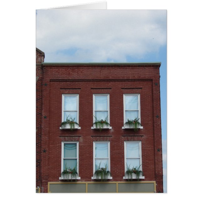 Cartão Caixas da janela (Frente)