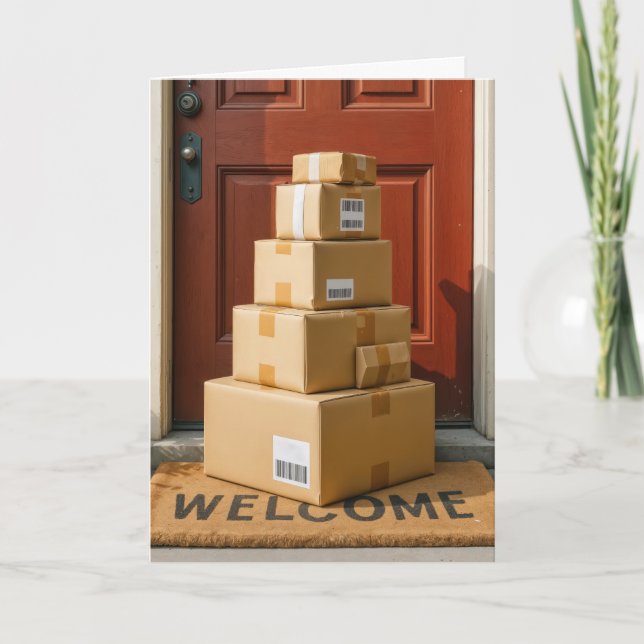 Cartão Caixas De Cartolina Para Obter Humor De Aniversári (Frente)