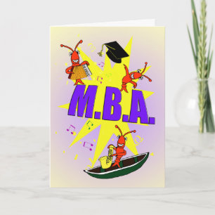 Cartão Cajun Themed M.B.A Congratulations Card