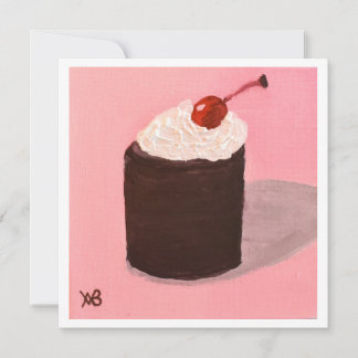 Cartão  Cake with Cherry on Top