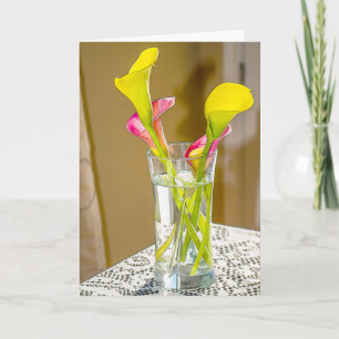 Cartão Cala Lily Digital Painting Card
