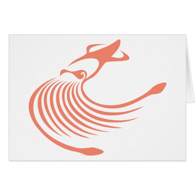 Cartão Calamar gigante (Frente Horizontal)