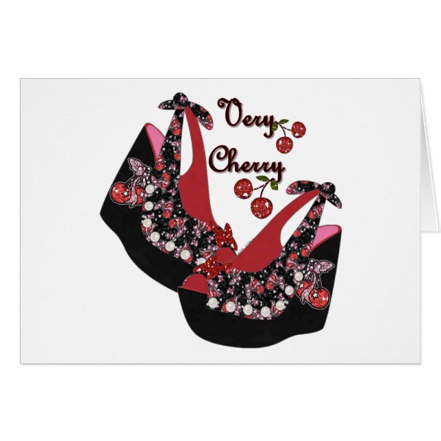 Cartão CALÇADOS RAB Rockabilly Muito Cerejeiros (Frente Horizontal)