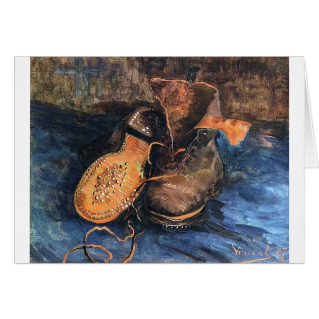 Cartão Calçados - Vincent van Gogh (Frente Horizontal)