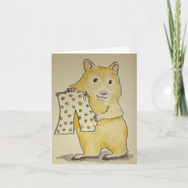 Cartão Calças de Comfy do Hammy (Frente)