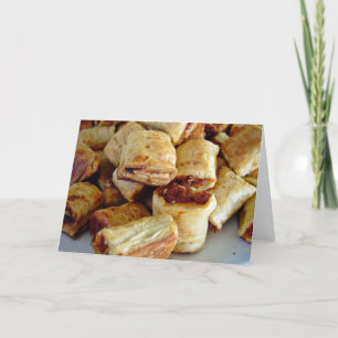 Cartão Calços de rolos de salsicha