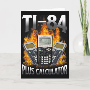 Cartão Calculadora Ti-84 Plus Professor de Matemática Eng