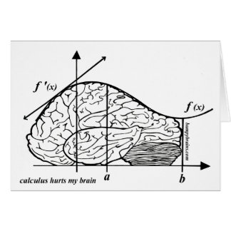 Cartão Calculus Machuca meu cérebro