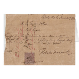 Cartão Calcutá 1885