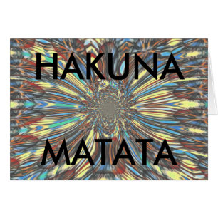 Cartão Caledoscópio Urbano Hakuna Matata Abstrato Vibra